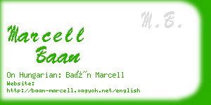 marcell baan business card